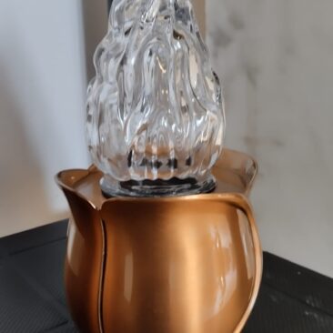 luce votiva vaso marrone